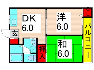 カーサ・ヒコⅡ号棟の物件間取画像